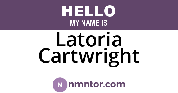 Latoria Cartwright
