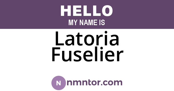 Latoria Fuselier
