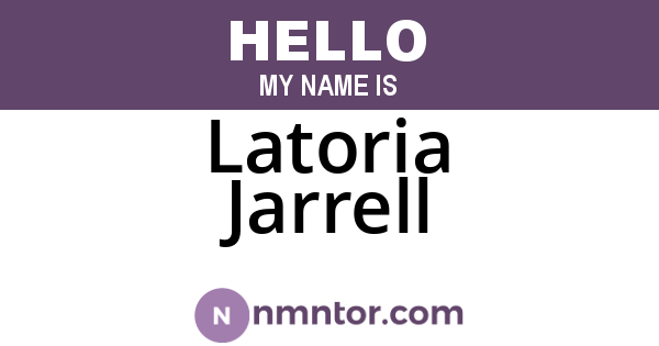 Latoria Jarrell