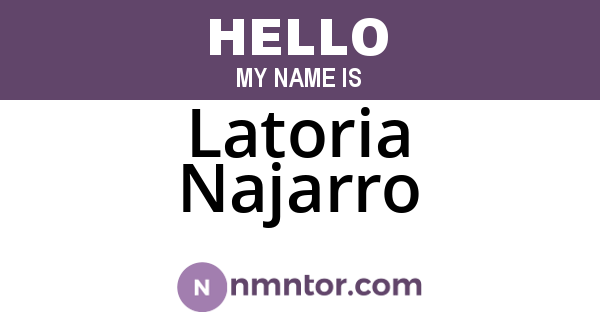 Latoria Najarro