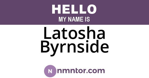 Latosha Byrnside