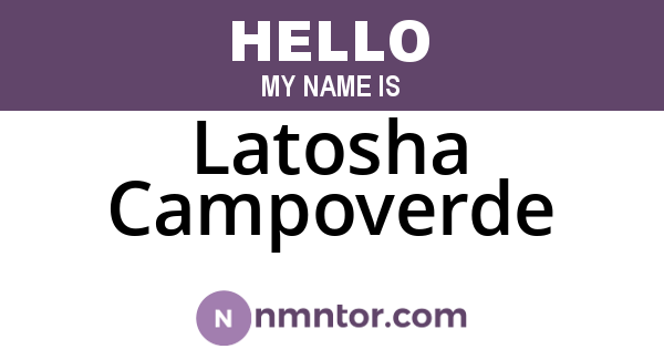 Latosha Campoverde