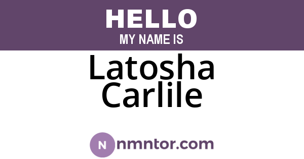 Latosha Carlile