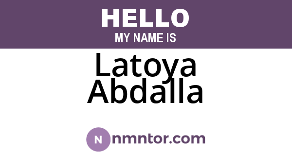 Latoya Abdalla