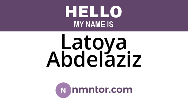Latoya Abdelaziz