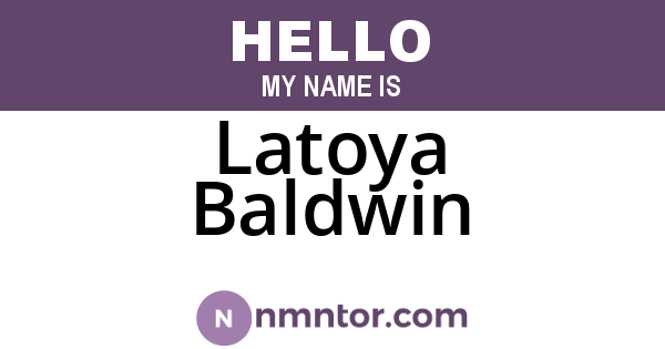 Latoya Baldwin