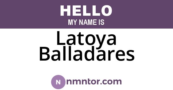 Latoya Balladares