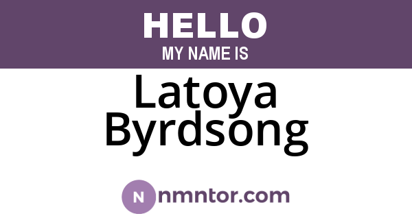 Latoya Byrdsong