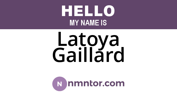 Latoya Gaillard