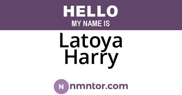 Latoya Harry