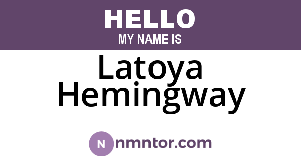 Latoya Hemingway