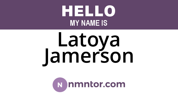 Latoya Jamerson
