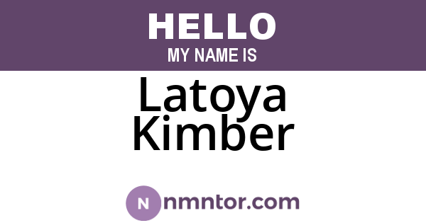 Latoya Kimber