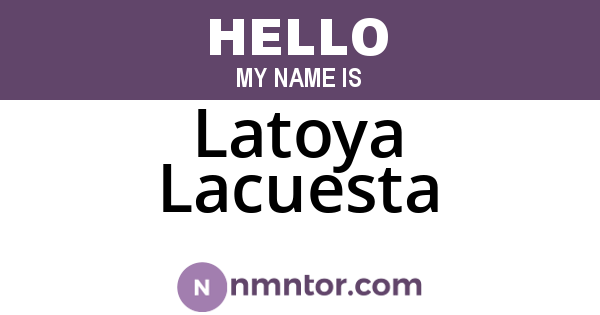 Latoya Lacuesta