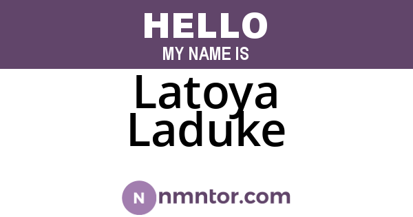 Latoya Laduke