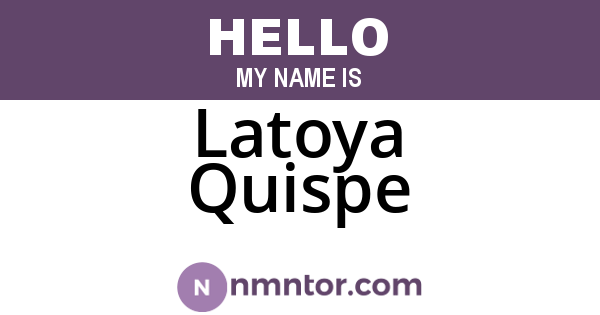Latoya Quispe
