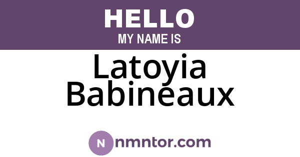 Latoyia Babineaux