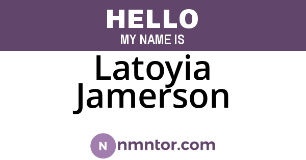 Latoyia Jamerson