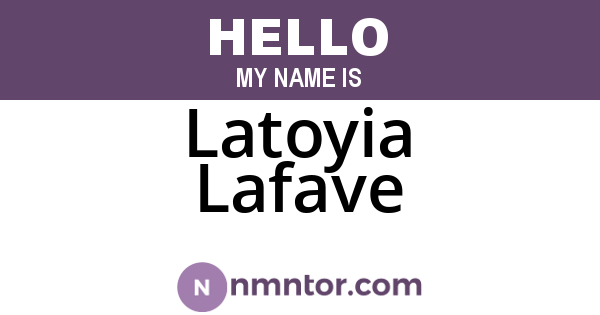 Latoyia Lafave