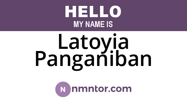 Latoyia Panganiban