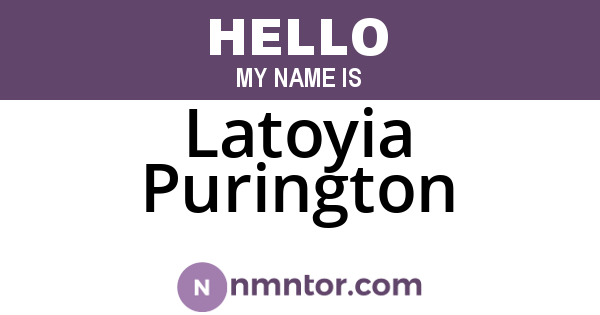 Latoyia Purington