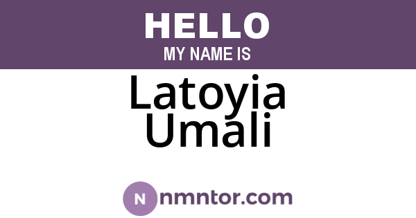 Latoyia Umali
