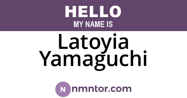 Latoyia Yamaguchi