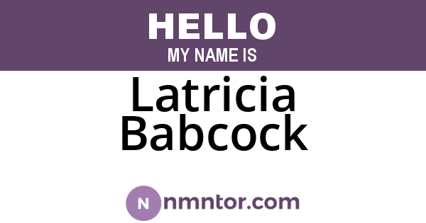 Latricia Babcock