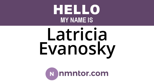 Latricia Evanosky