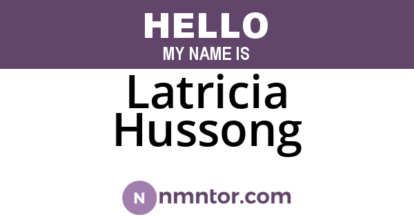 Latricia Hussong