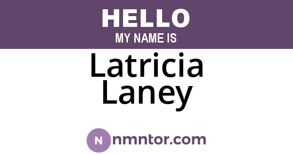 Latricia Laney