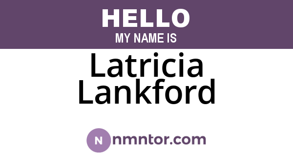 Latricia Lankford