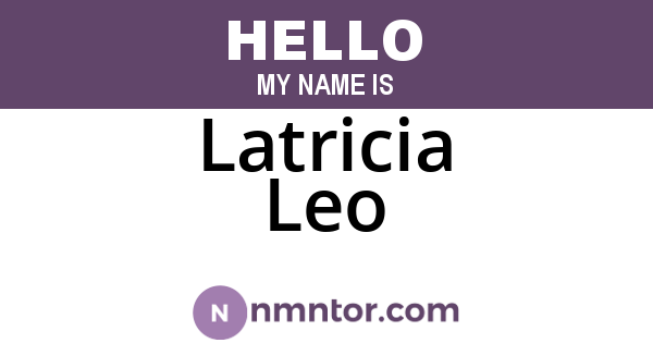 Latricia Leo