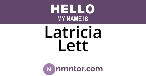 Latricia Lett