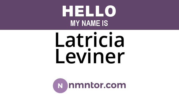 Latricia Leviner