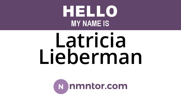 Latricia Lieberman