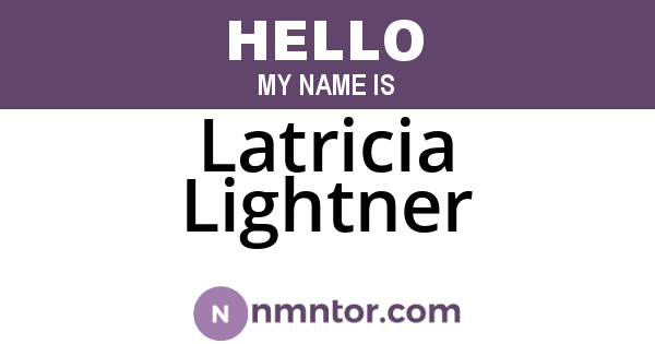 Latricia Lightner