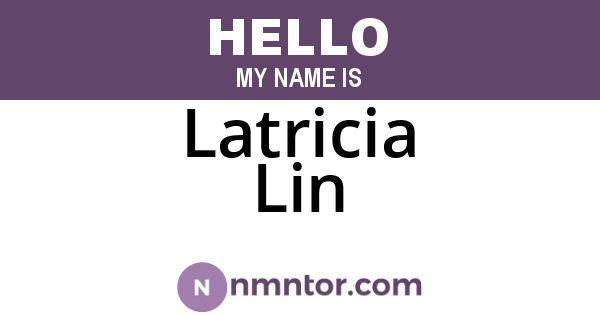 Latricia Lin
