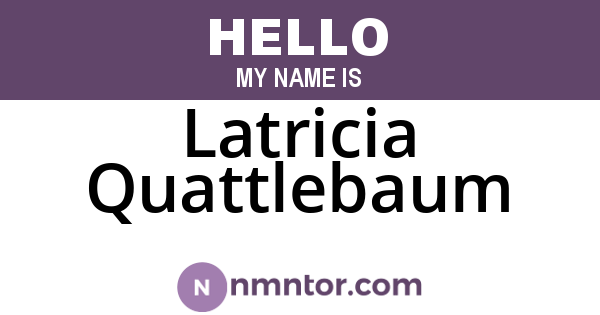 Latricia Quattlebaum