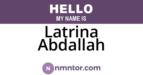 Latrina Abdallah