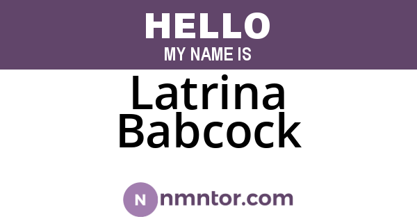 Latrina Babcock