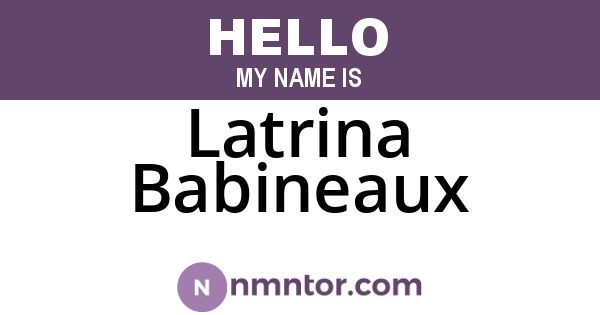 Latrina Babineaux