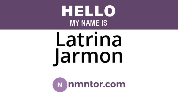 Latrina Jarmon
