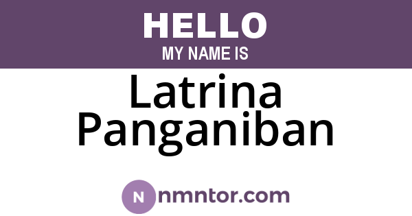 Latrina Panganiban