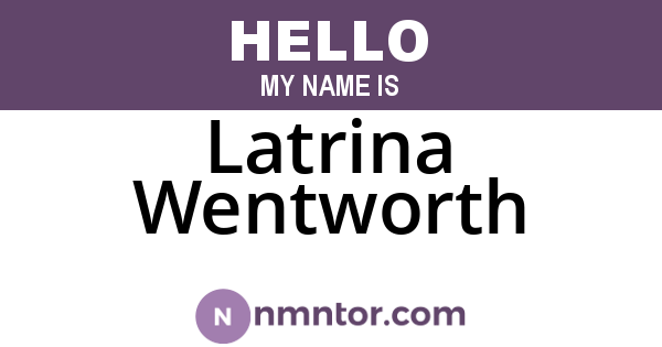 Latrina Wentworth