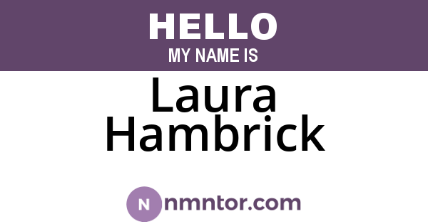 Laura Hambrick