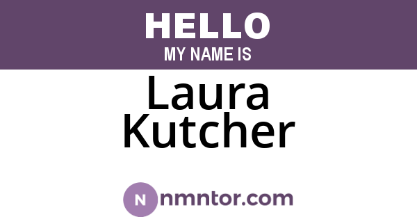 Laura Kutcher