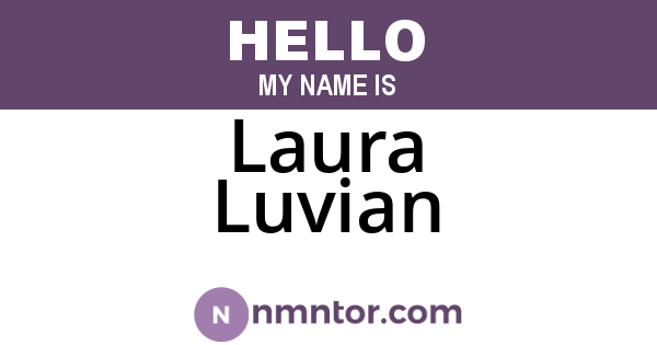 Laura Luvian