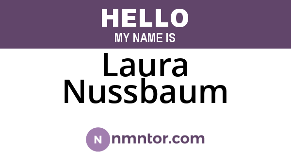 Laura Nussbaum