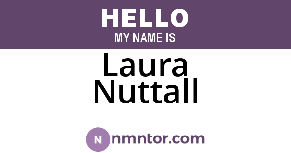 Laura Nuttall